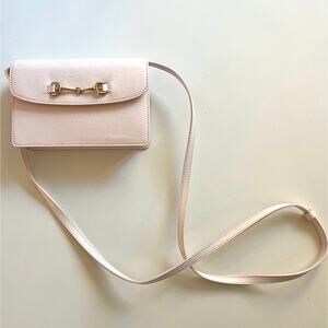 SAM EDELMAN NWOT Patent Leather Textured, Loraine Mini Box Crossbody, Blush